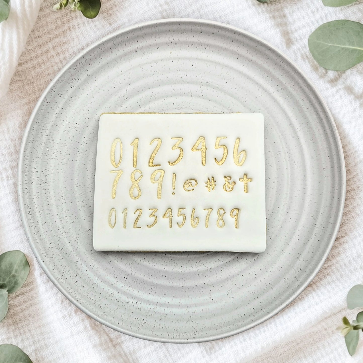 Script V2 Embosser Set - Numbers.