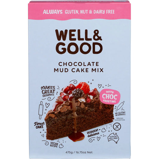 Well & Good Chocolate Mud Cake Mix 475g