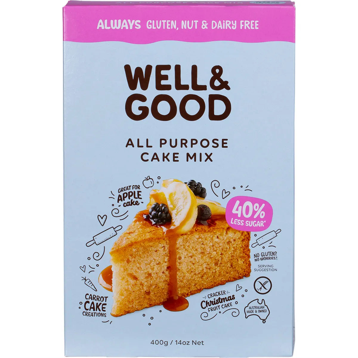 Well & Good All Purpose Cake Mix 400g