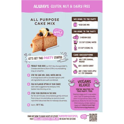 Well & Good All Purpose Cake Mix 400g