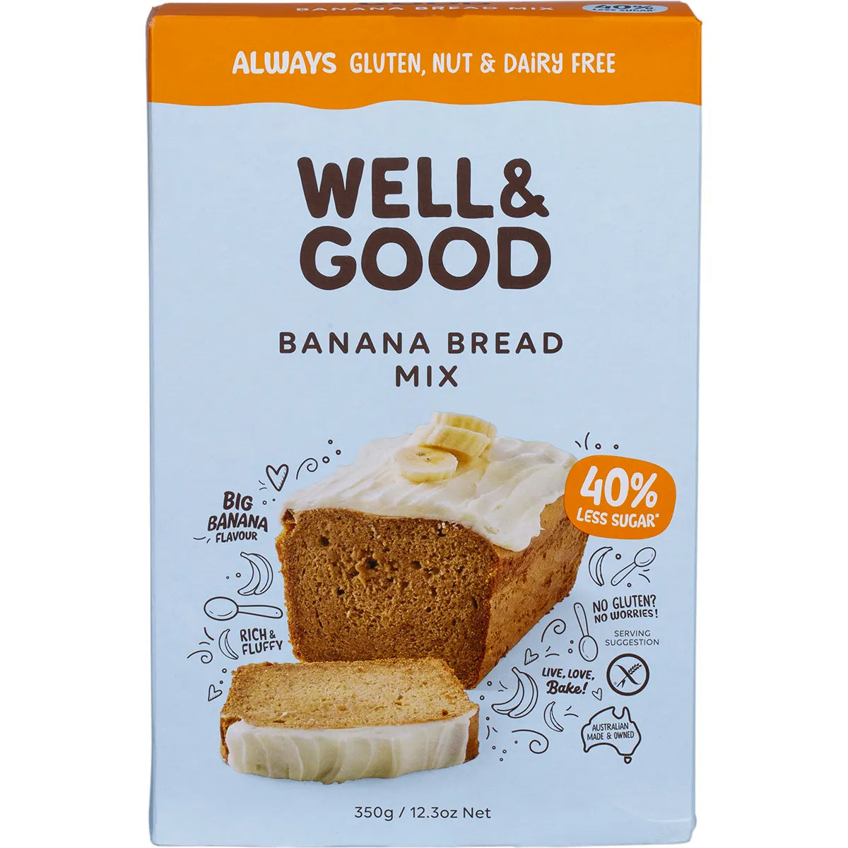 Well & Good Banana Bread Mix 350g