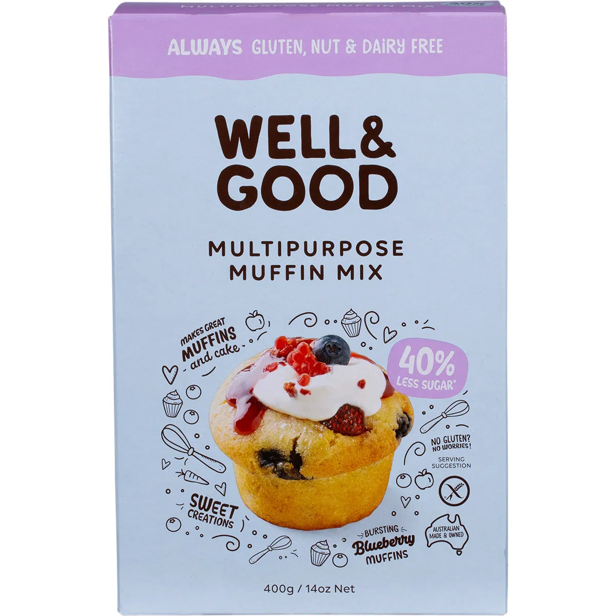 Well & Good Multipurpose Muffin Mix 400g