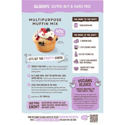 Well & Good Multipurpose Muffin Mix 400g