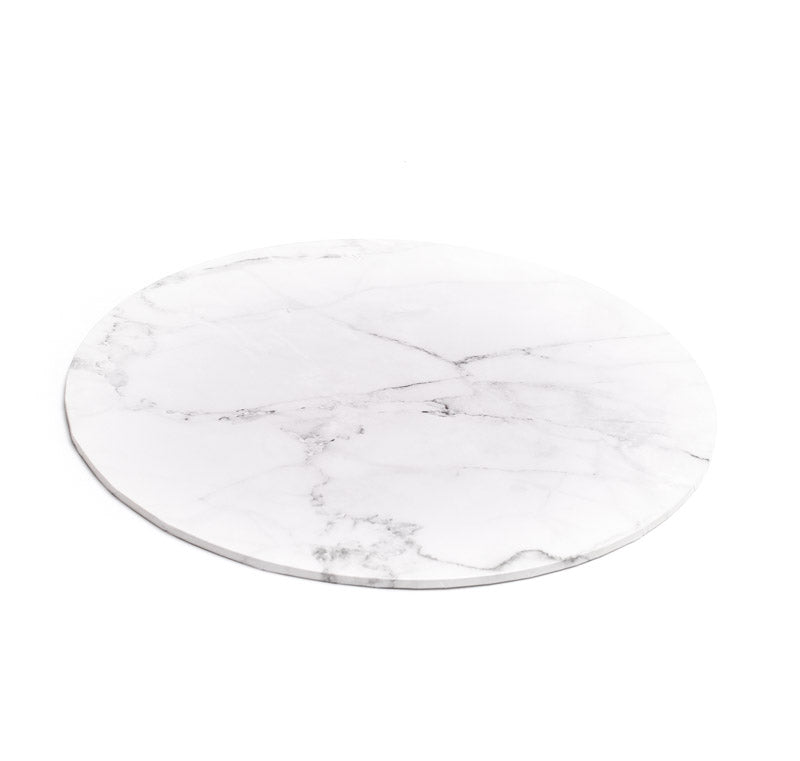 14" Round Marble Masonite Board 5mm