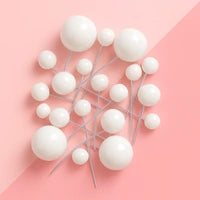 Iconic - White Gloss - Ball Toppers - 20PCS