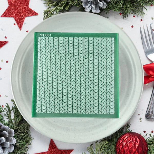 Custom Cookie Cutters - Wool Pattern Plate.