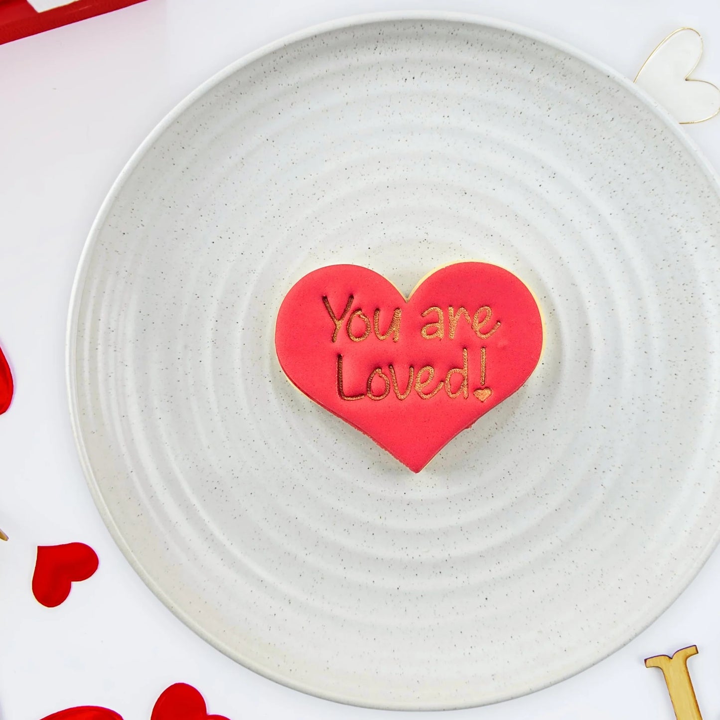 Custom Cookie Cutters Embosser - You are Loved.