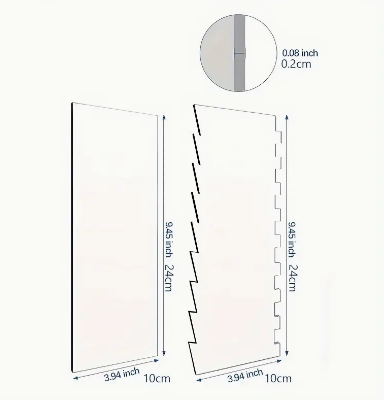 Acrylic Scraper - Small Zigzag/Stripe