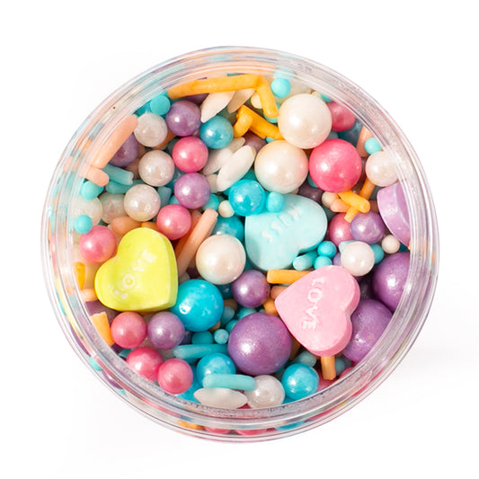 70g Sprinks Sprinkle Mix - Sweetie Heart Kiss & Love