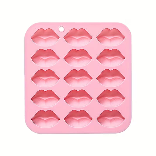 1Pc - 15 Hole Lip Silicone Mould