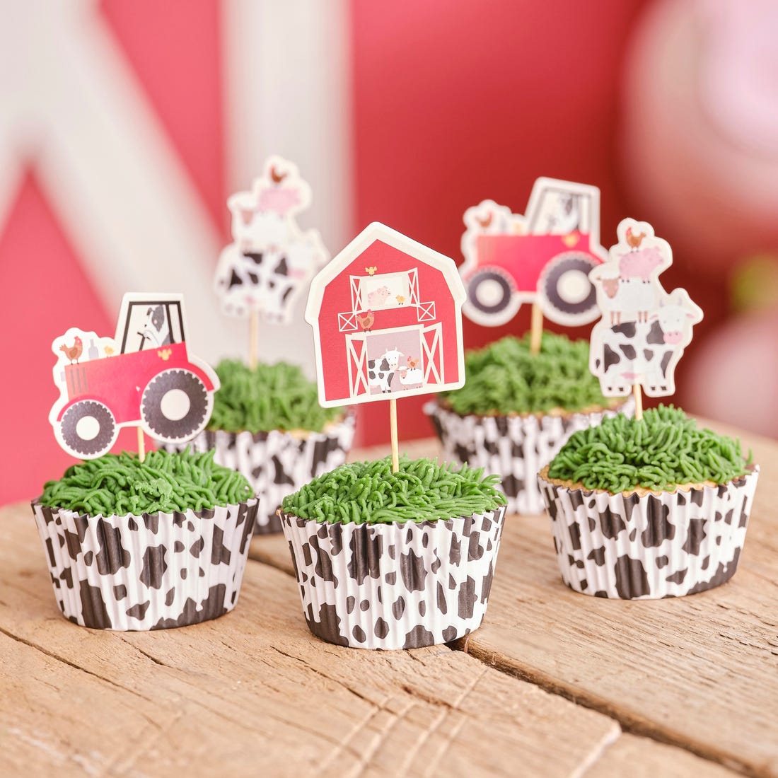 Farm Friends Cake Cupcake Topper.