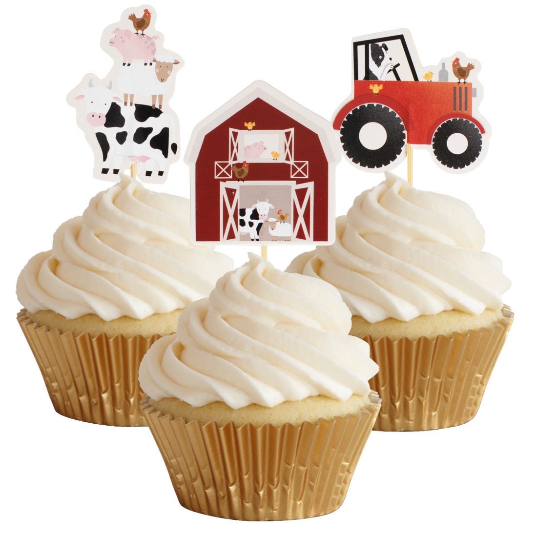 Farm Friends Cake Cupcake Topper.