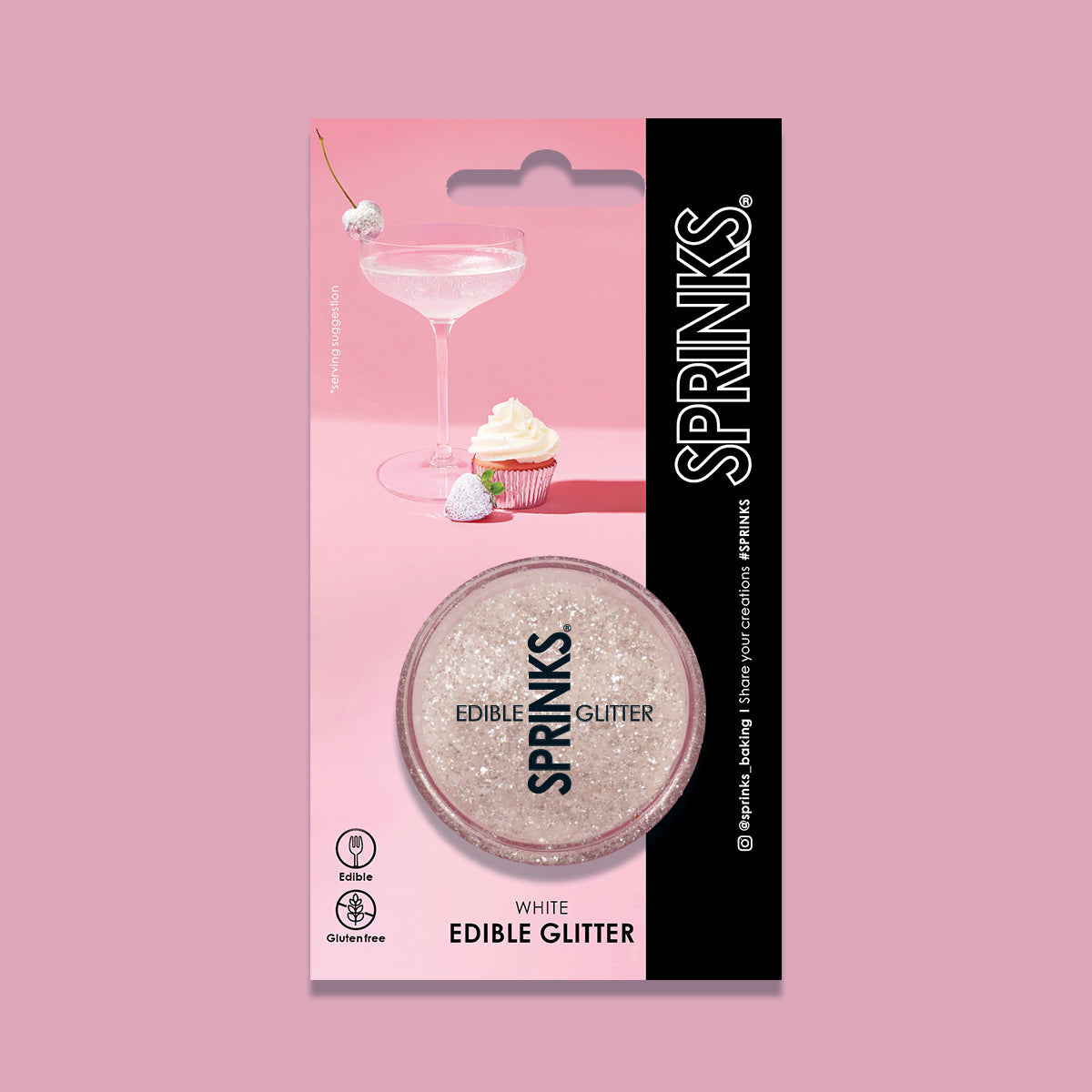 Sprinks - Edible Glitter - White