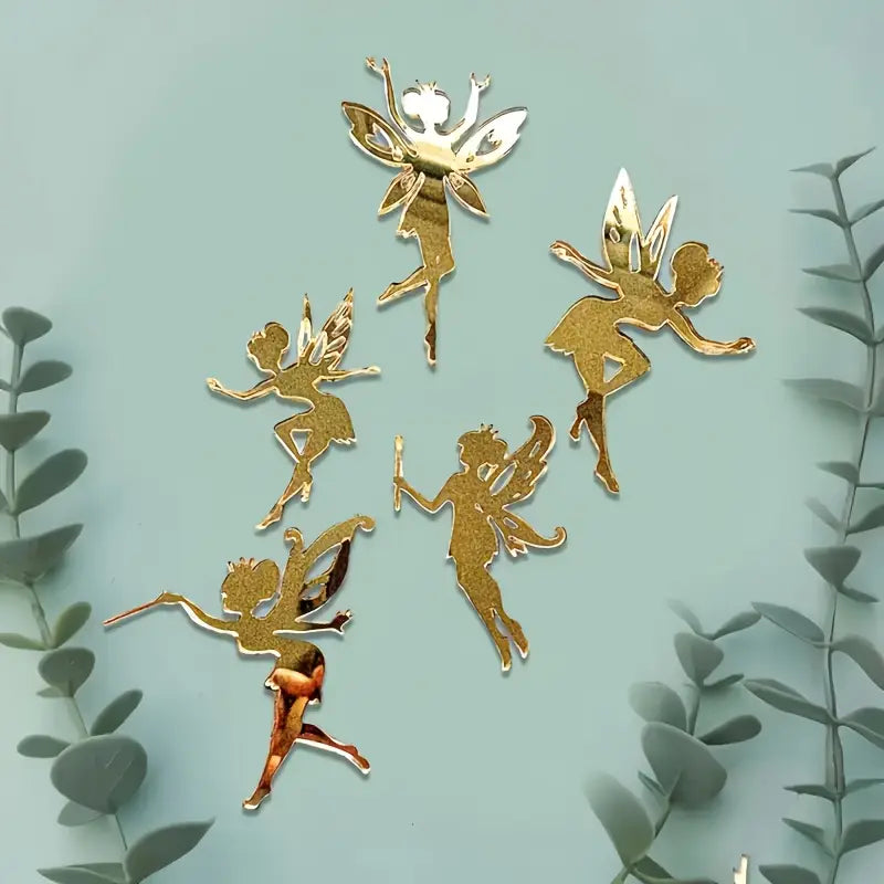 5PC Whimsical Fairy Acrylic Topper