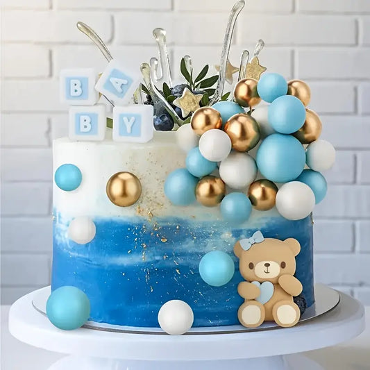 29PC Blue Teddy Bear Cake Decorating Kit