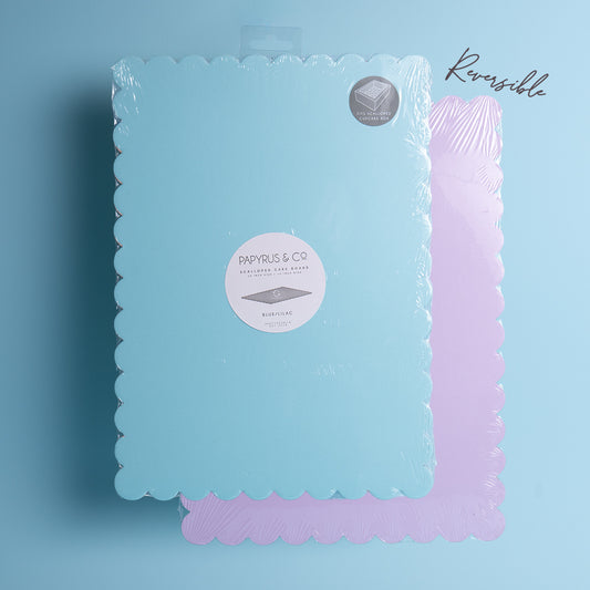 Papyrus & Co - Scalloped Rectangle Dual Cake Board
