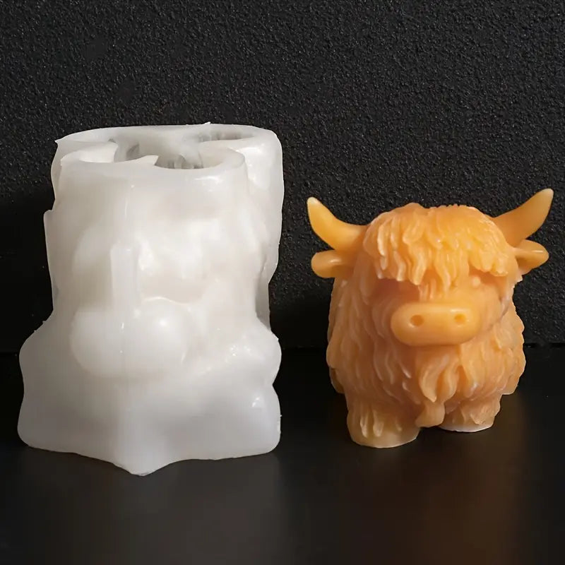 Silicone Mould - Highland Cow V1 - S617