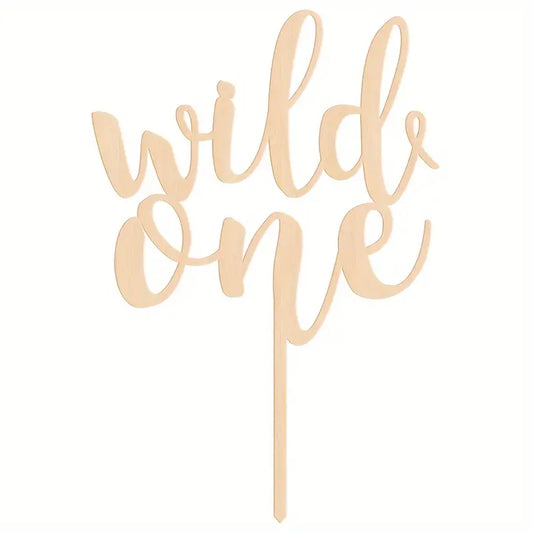 Wild One Topper - Wooden.