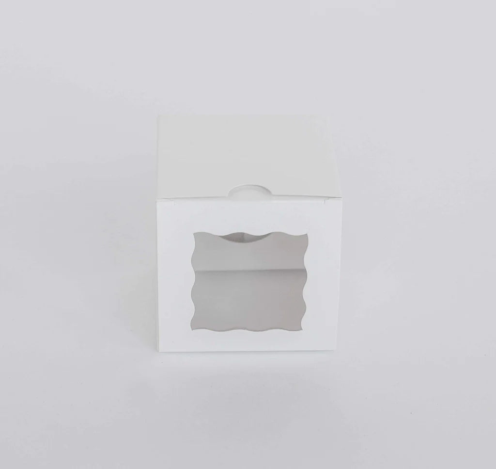 Single Cupcake Box - White