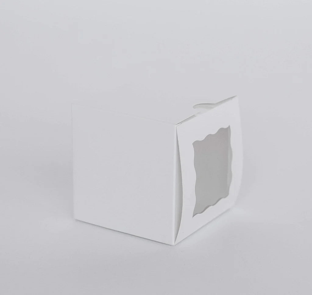 Single Cupcake Box - White