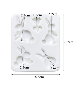 Silicone Mould - Easter Bunny Flower - S728