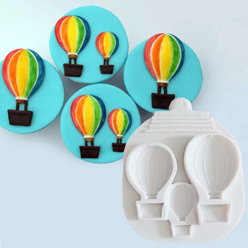 Silicone Mould - Hot Air Balloon Set - S602