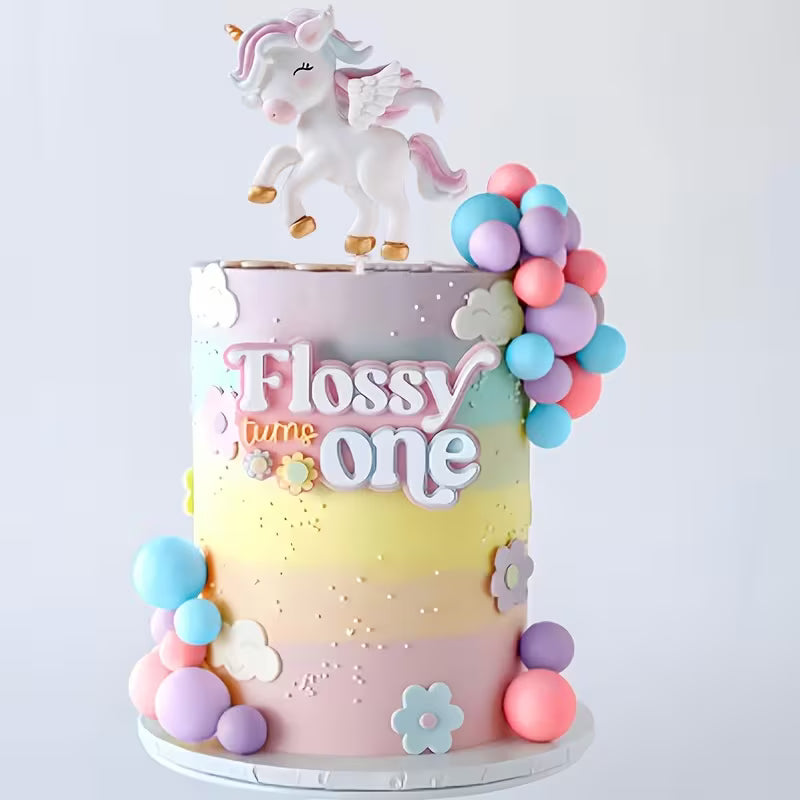 16PC Unicorn Cake Topper Set