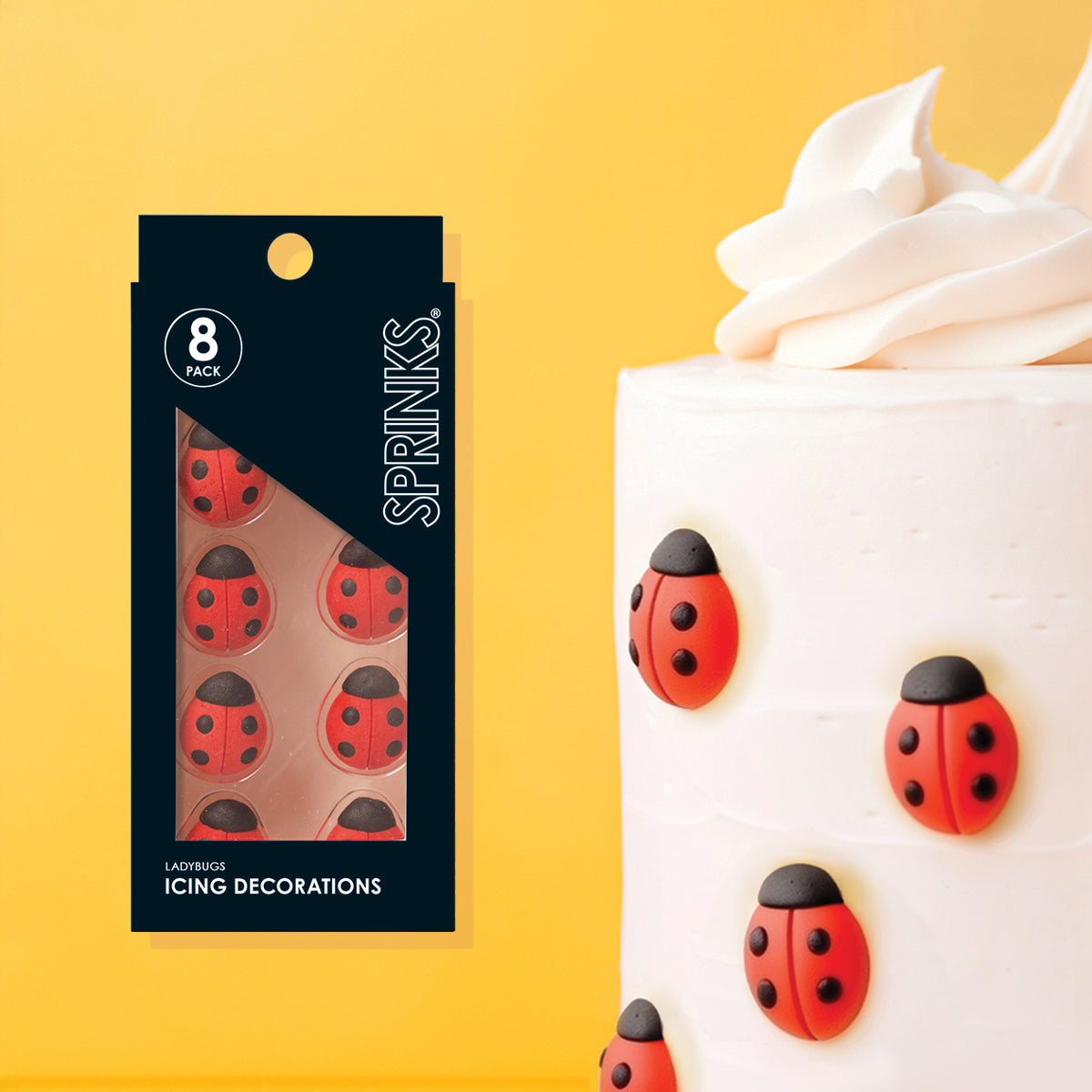 Sprinks - Ladybugs Icing Decorations 10PK
