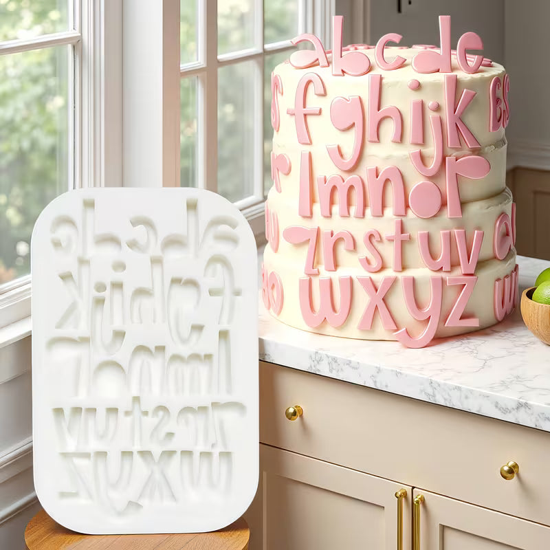 Silicone Mould - Letter Shaped Alphabet - S563
