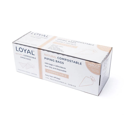 Loyal - Compostable Piping Bags Natural - 18in/46cm - 100Pk