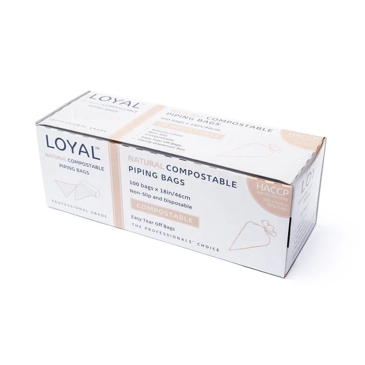 Loyal - Compostable Piping Bags Natural - 22in/56cm - 100Pk