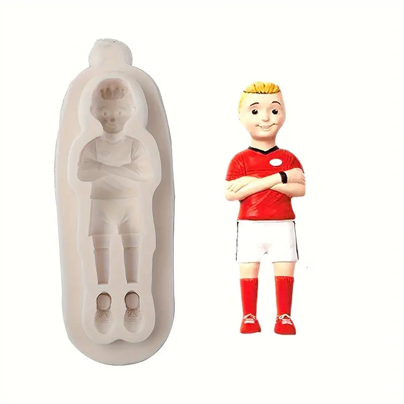 Silicone Mould - Soccer / Football Player - S400