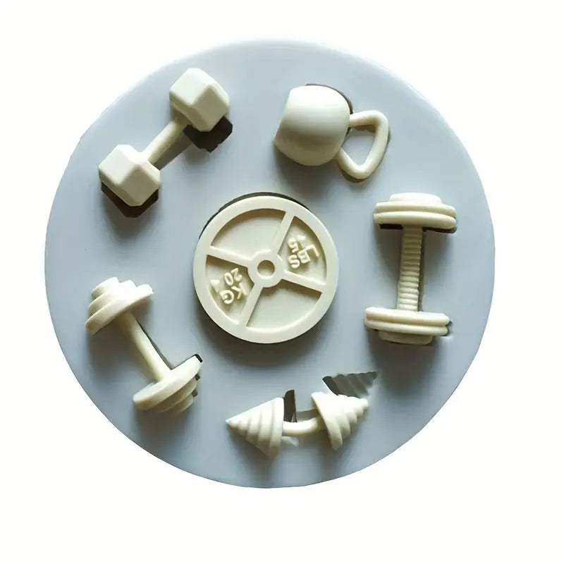 Silicone Mould - Dumbells / Weights - S603