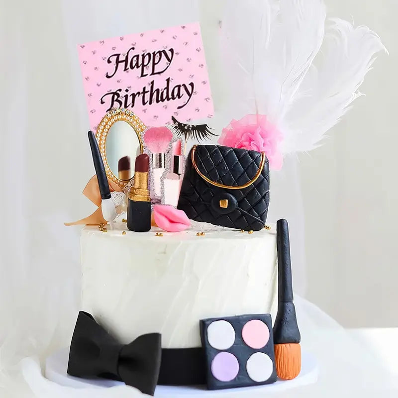 Makeup Figurine Cake Decorating Set