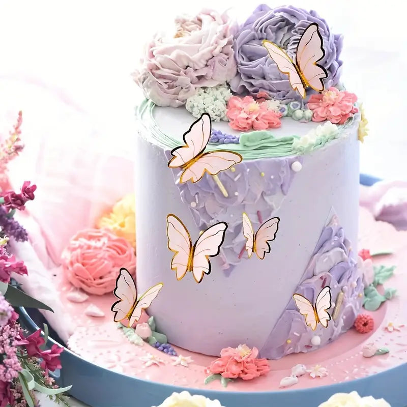 3D Butterflies Cake Decoration 20PC