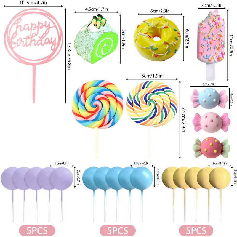 24pc Donut Cake Decorating Kit