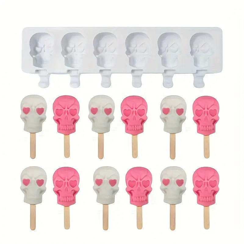 Skull Silicone Pop Mould