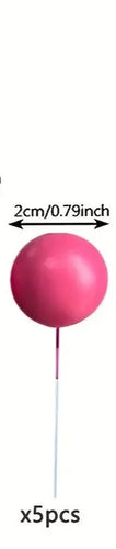 5PC Ball Topper - Extra Small - Dark Pink