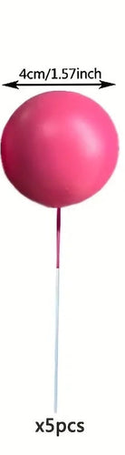 5PC Ball Topper - Large - Dark Pink