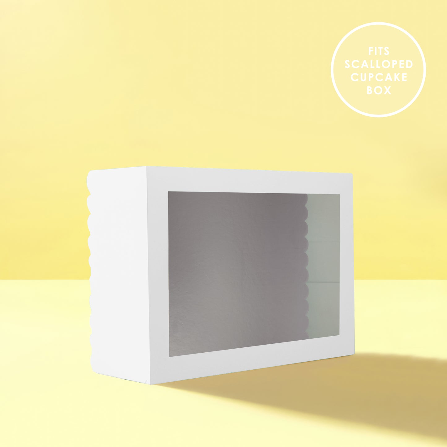 Papyrus & Co Scalloped Cake Board Rectangle - Dual Colour Gold / Silver