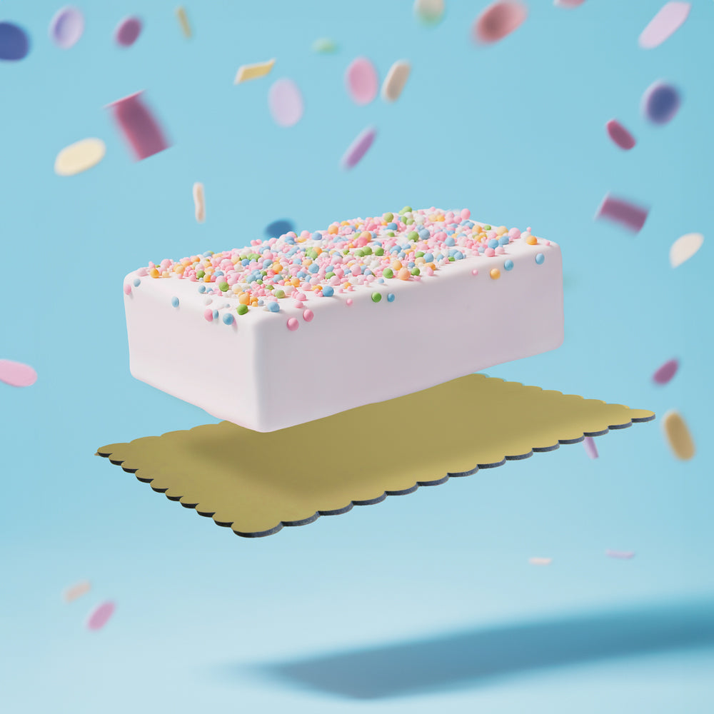 Papyrus & Co Scalloped Cake Board Rectangle - Dual Colour Gold / Silver