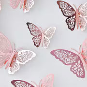 3D Butterfly Decoration 12Pk - Assorted Colours