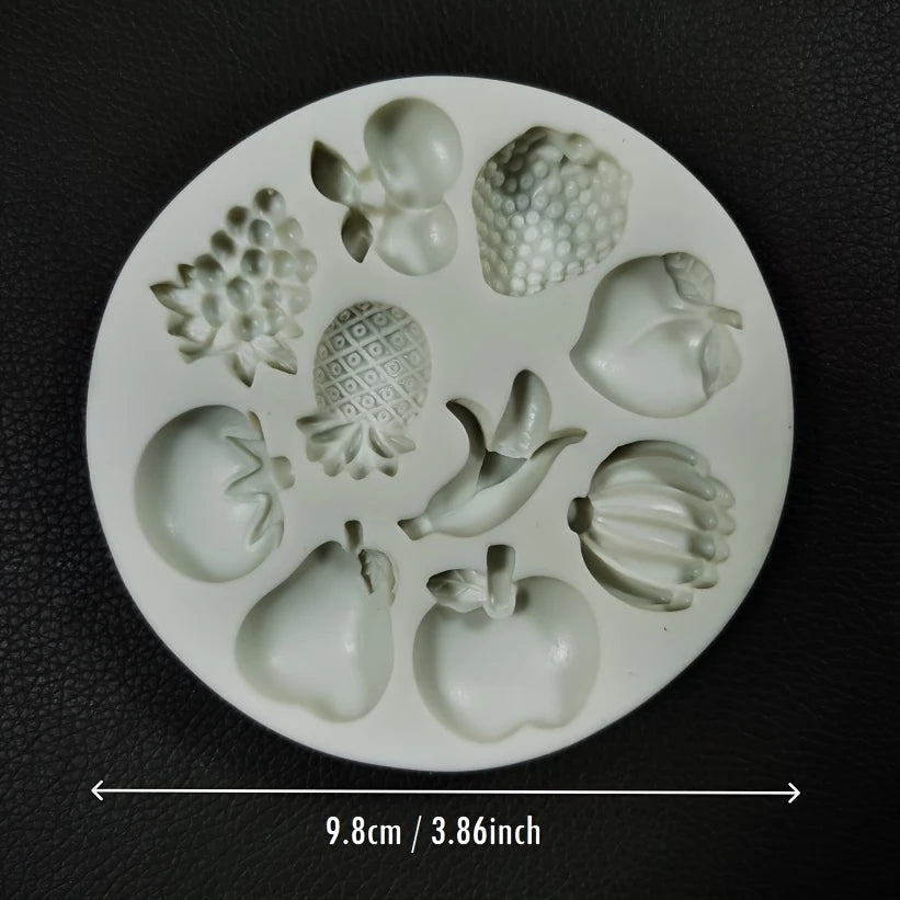 Silicone Mould - Mini Assorted Fruit - S513