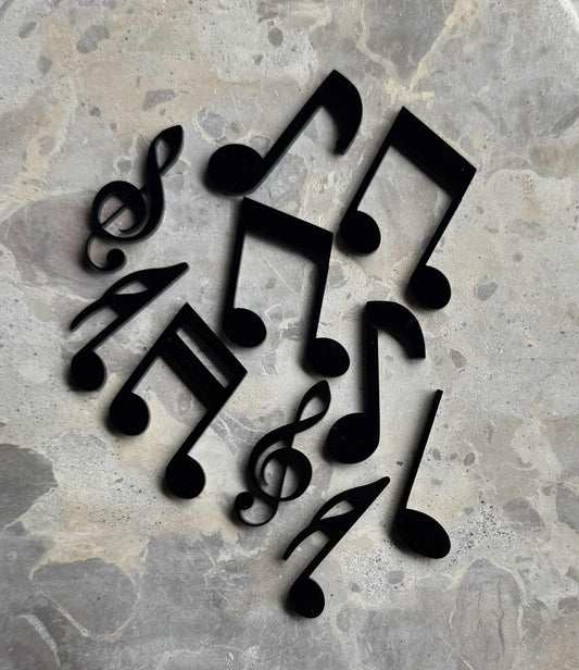 Acrylic Music Notes Topper