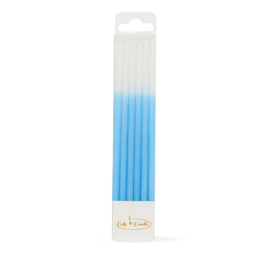 Ombre Cake Candles Blue (Pack of 12).