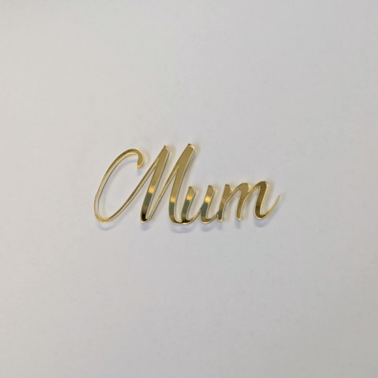 Acrylic Mothers Day Fropper- Gold