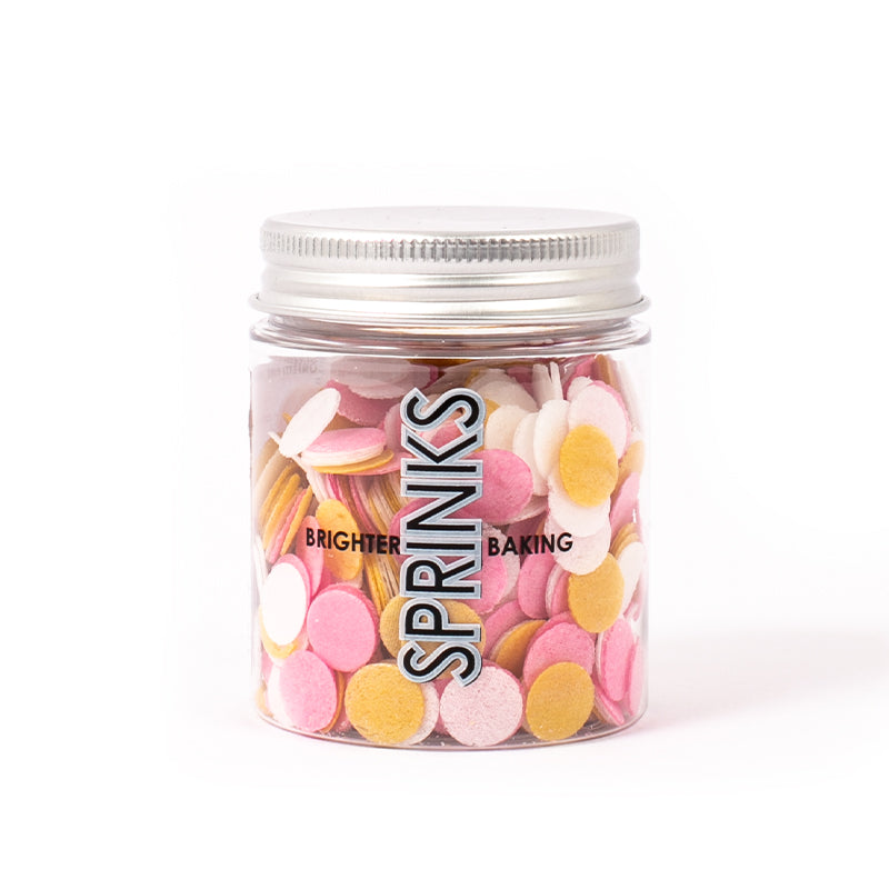 9g Sprinks - Wafer Confetti Pink, White & Gold