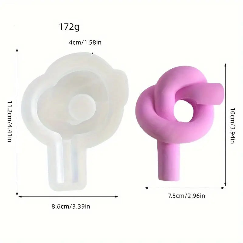 Silicone Mould - Wrapped Rope Knot - S761