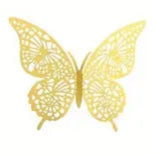 12PC Butterfly Gold - Assorted
