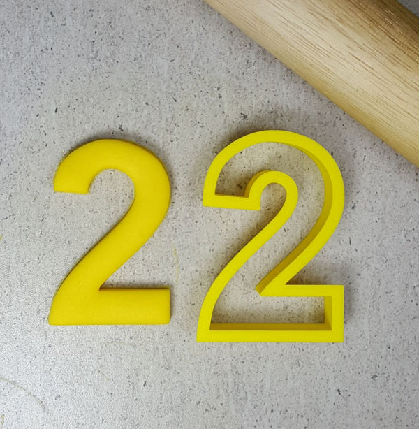 Custom Cookie Cutters - 3 Inch Number Cutters (Thin Version) FULL SET